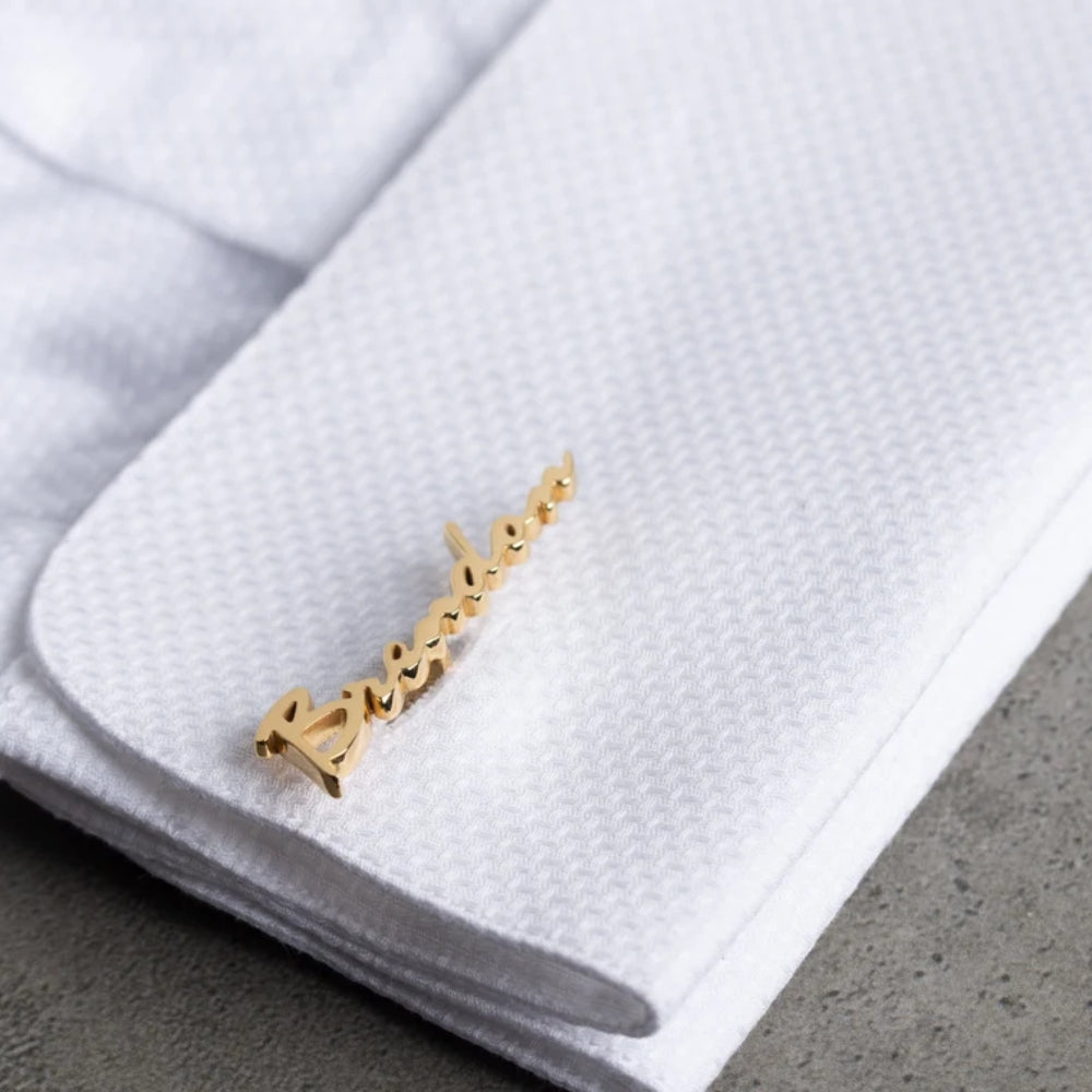 Personalized Signature Style Name Cufflinks - Pandora Jewels