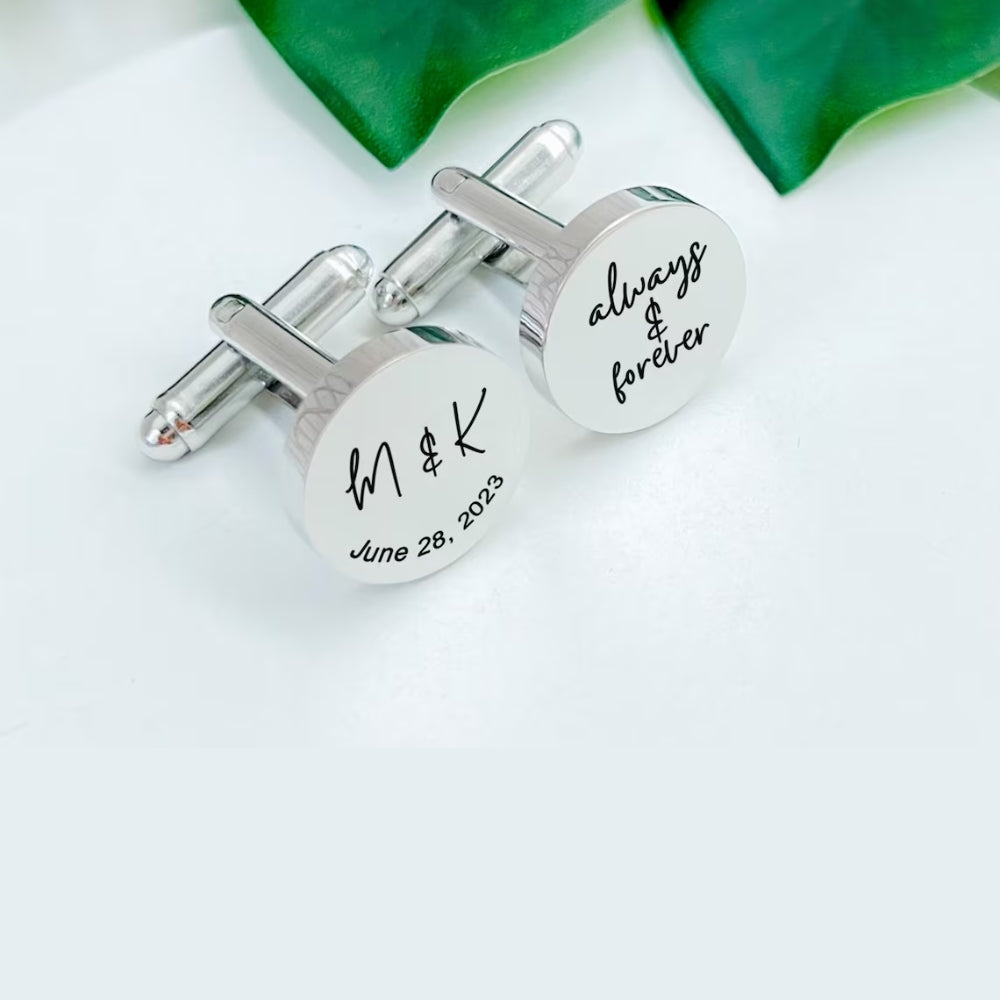 Personalized Name Cufflinks Perfect for groomsmen gifts - Pandora Jewels