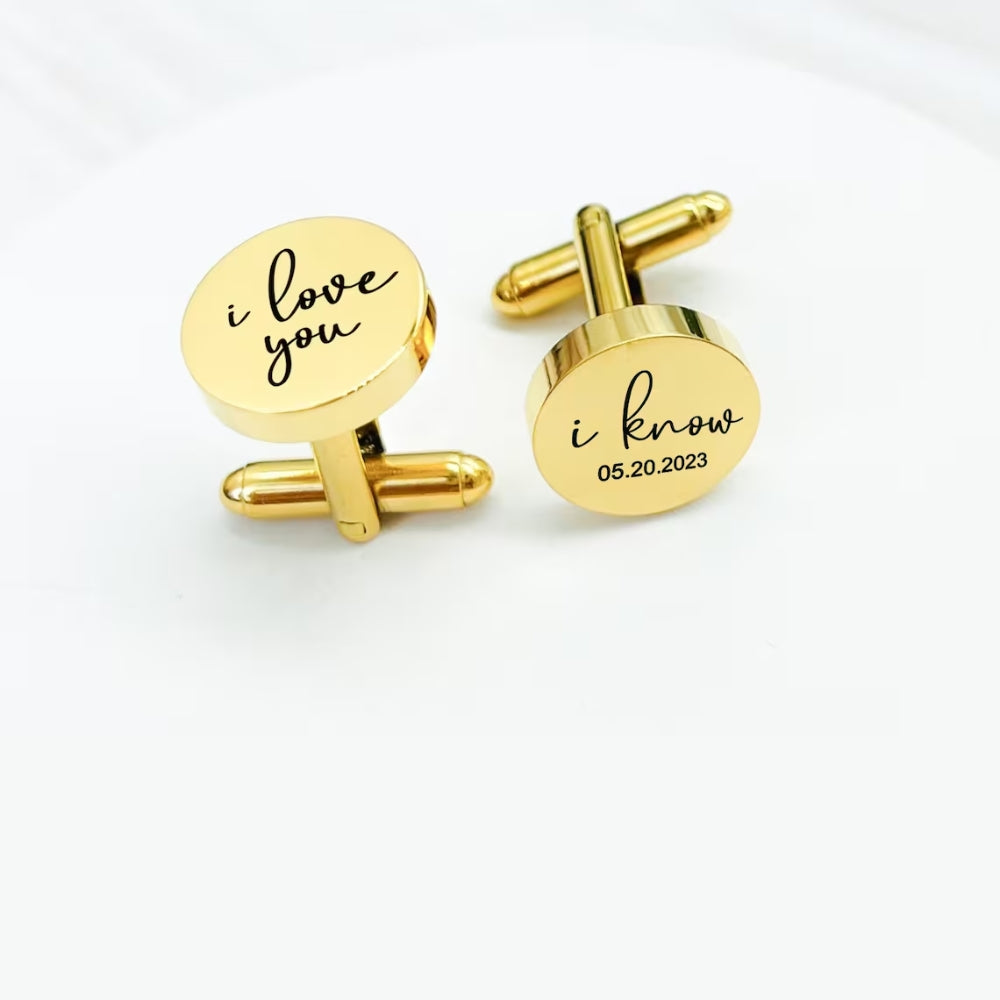 Personalized Name Cufflinks Perfect for groomsmen gifts - Pandora Jewels