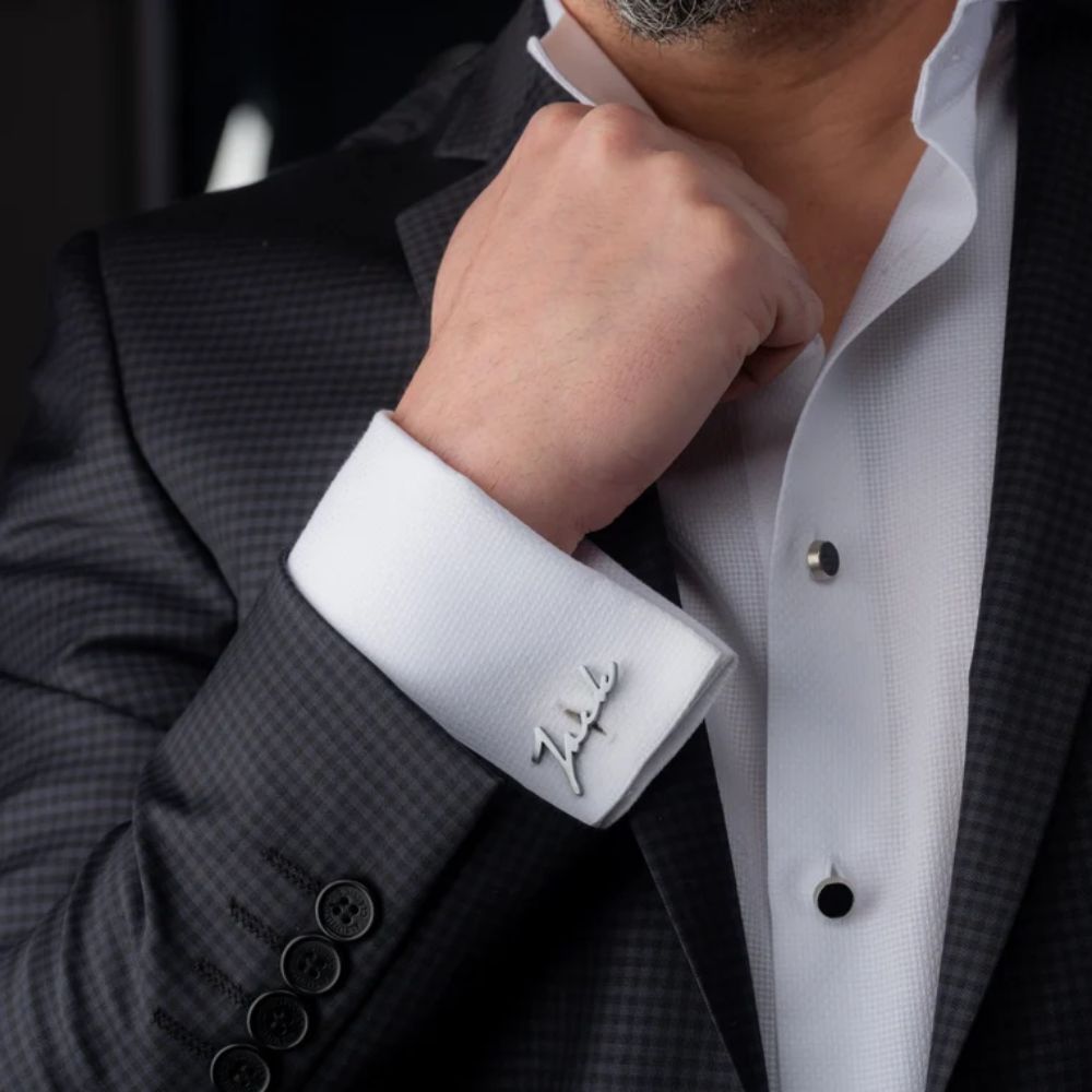 Personalized Signature Style Wedding Cufflinks - Pandora Jewels