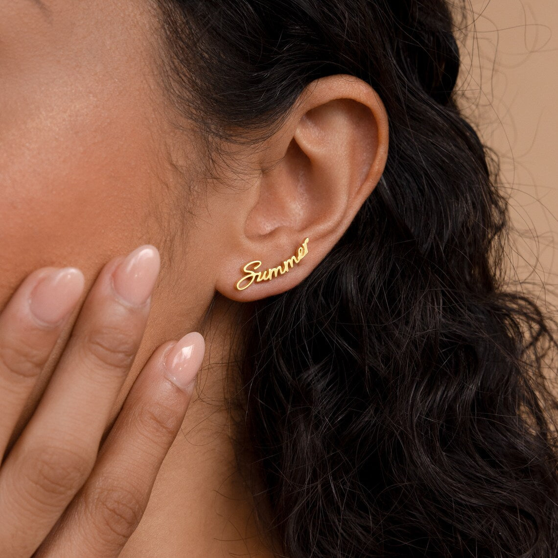Minimalist Name Earrings - Pandora Jewels