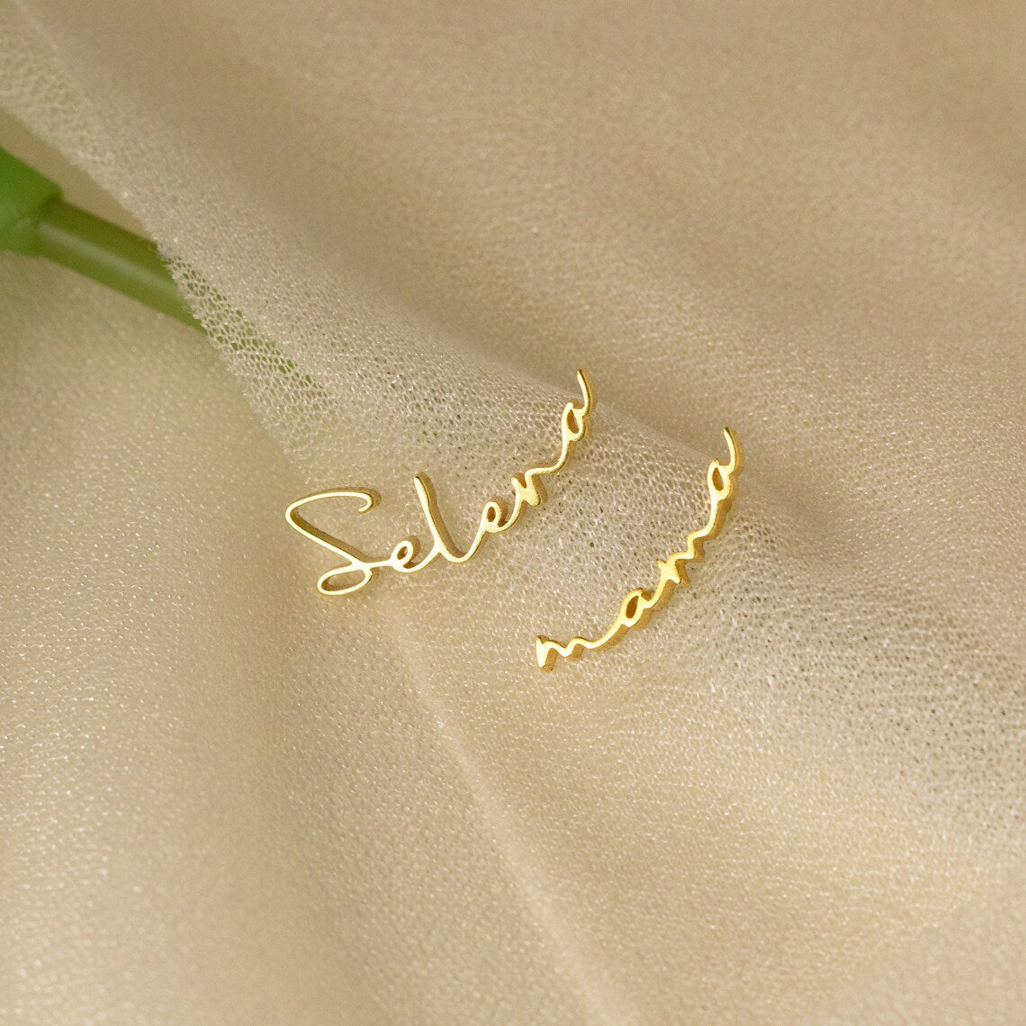 Minimalist Name Earrings - Pandora Jewels