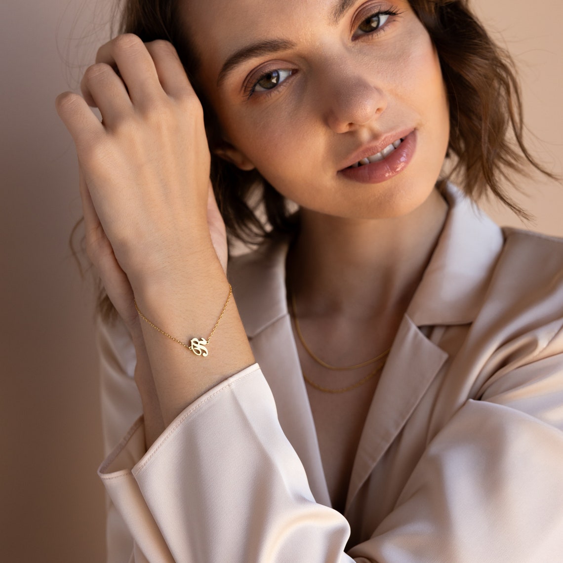 Custom Initial Letter Bracelet - Pandora Jewels