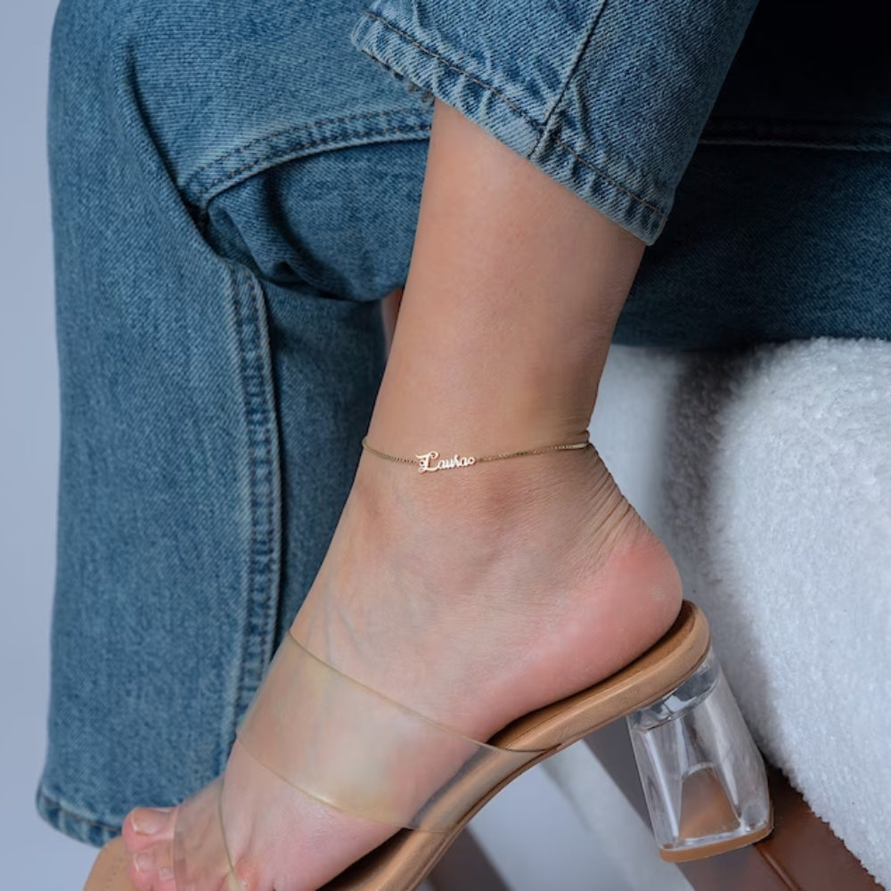Custom Name Anklet - Pandora Jewels