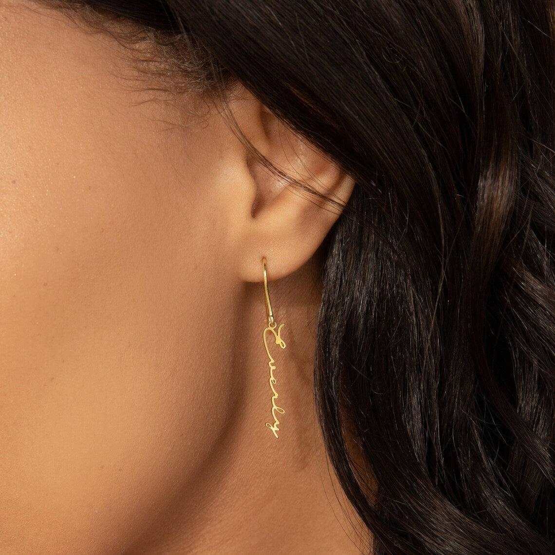 Custom Script Name Earrings - Pandora Jewels