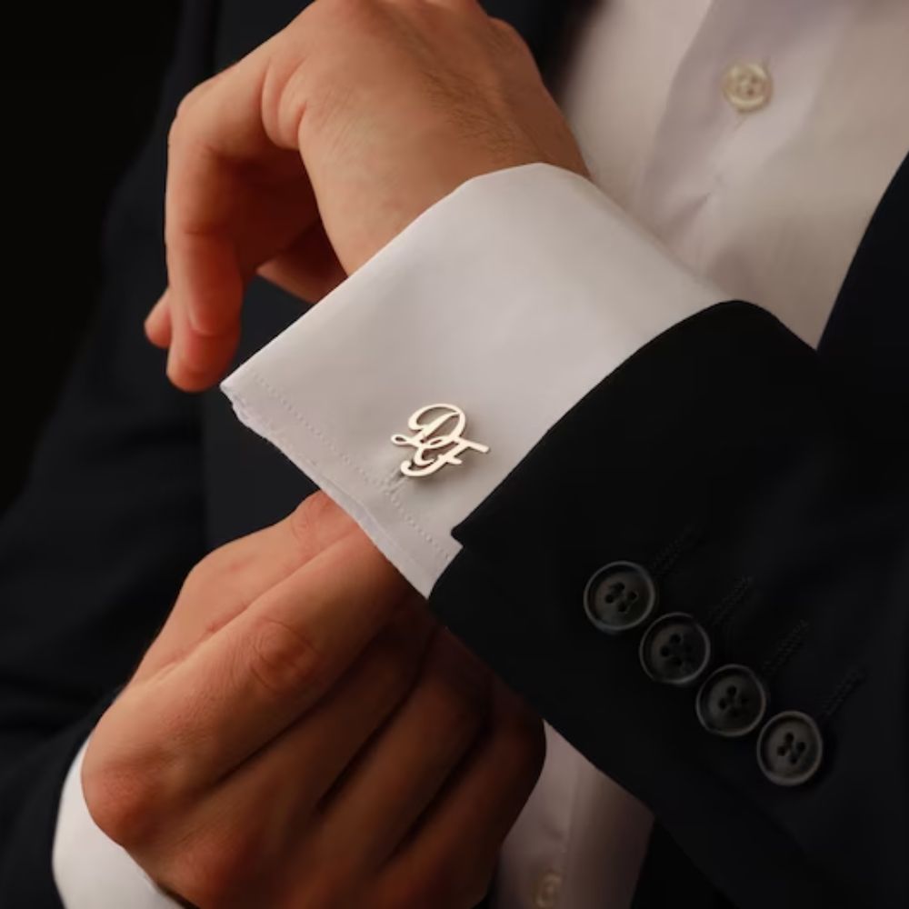 Initial Letter Custom Cufflinks - Pandora Jewels