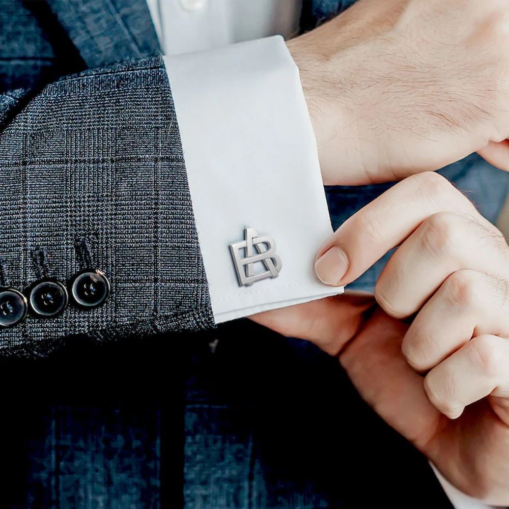 Monogram Overlapping Initial Cufflinks - Pandora Jewels