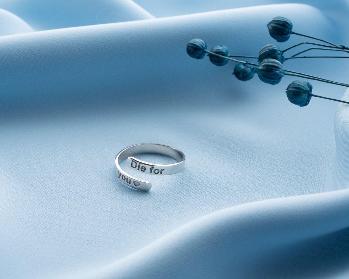 Personalised Double Bar Name Ring - Pandora Jewels