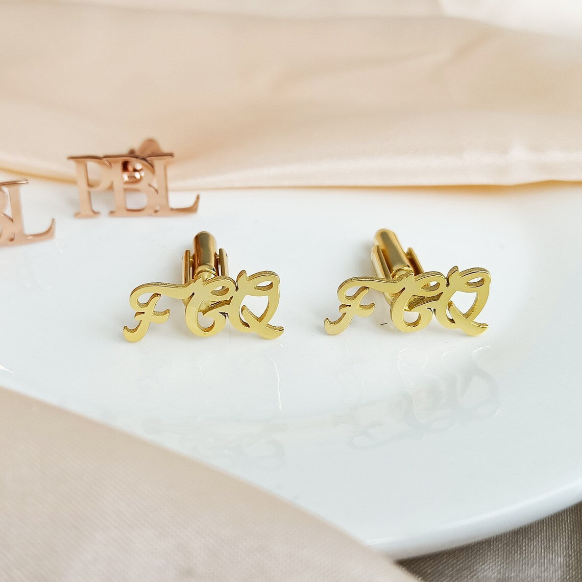 Personalised Initial Letter Name Cufflinks - Pandora Jewels