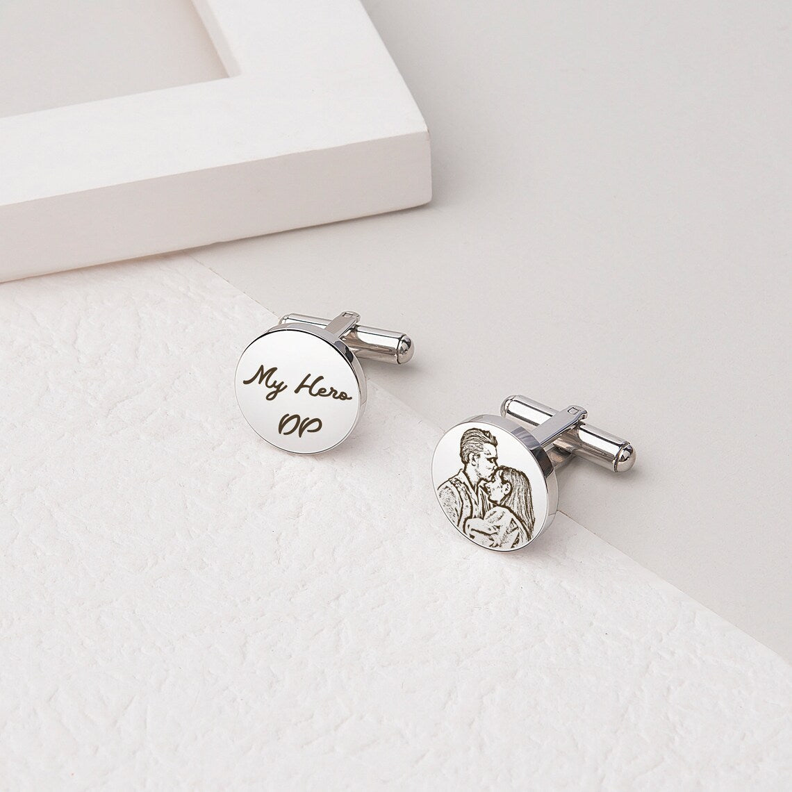 Personalised Photo Engraved Cufflinks - Pandora Jewels