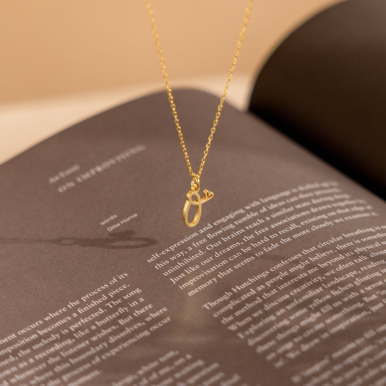 Personalized Initial Heart Letter Necklace - Pandora Jewels