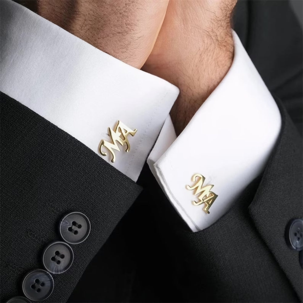 Personalized Initial Letter Cufflinks - Pandora Jewels