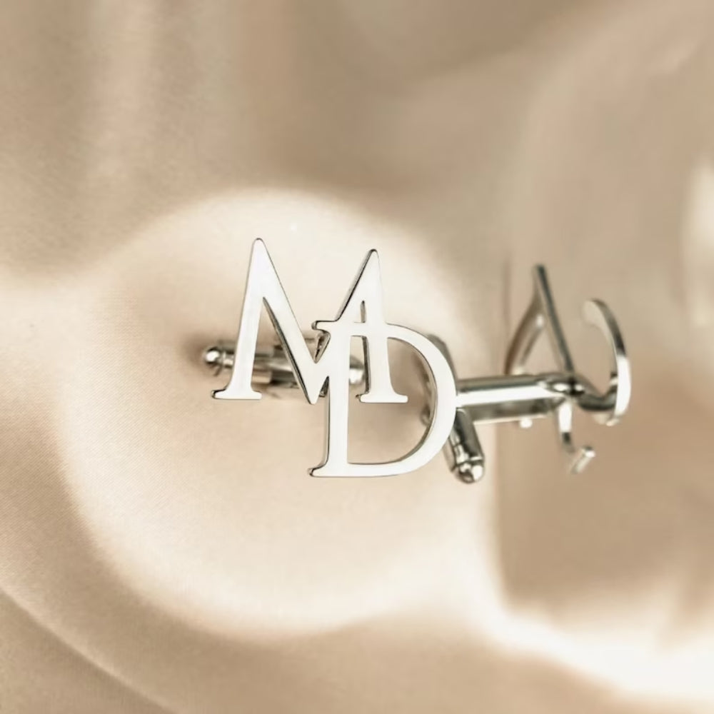 Personalized Initial Letter Cufflinks - Pandora Jewels