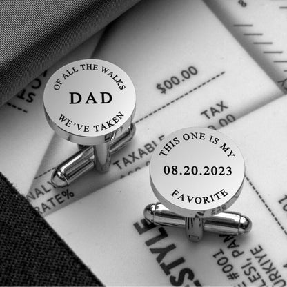 Personalized Initial Engraved Cufflink - Pandora Jewels