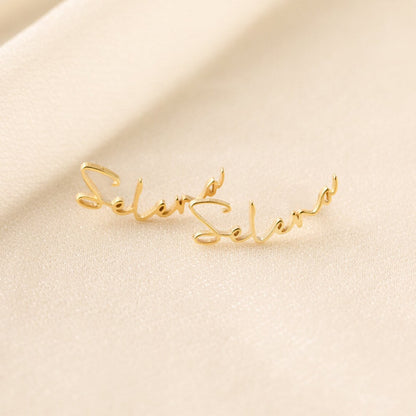 Minimalist Name Earrings - Pandora Jewels