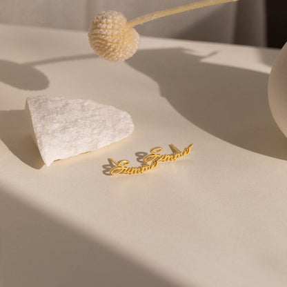 Minimalist Name Earrings - Pandora Jewels