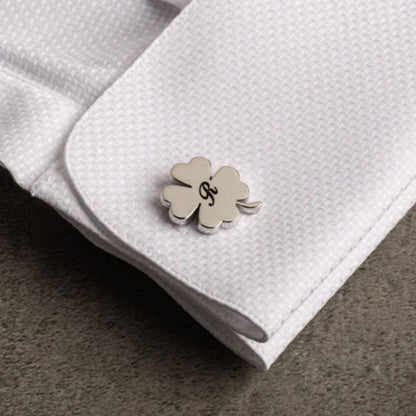 Custom Four Leaf Clover Cufflinks - Pandora Jewels