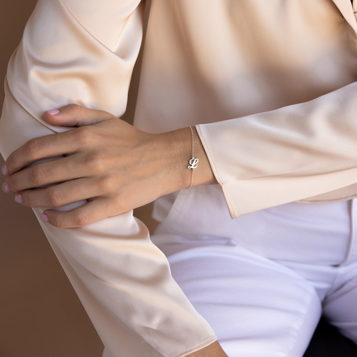 Custom Initial Letter Bracelet - Pandora Jewels