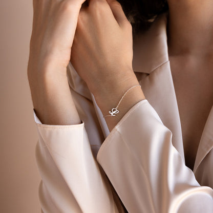 Custom Initial Letter Bracelet - Pandora Jewels