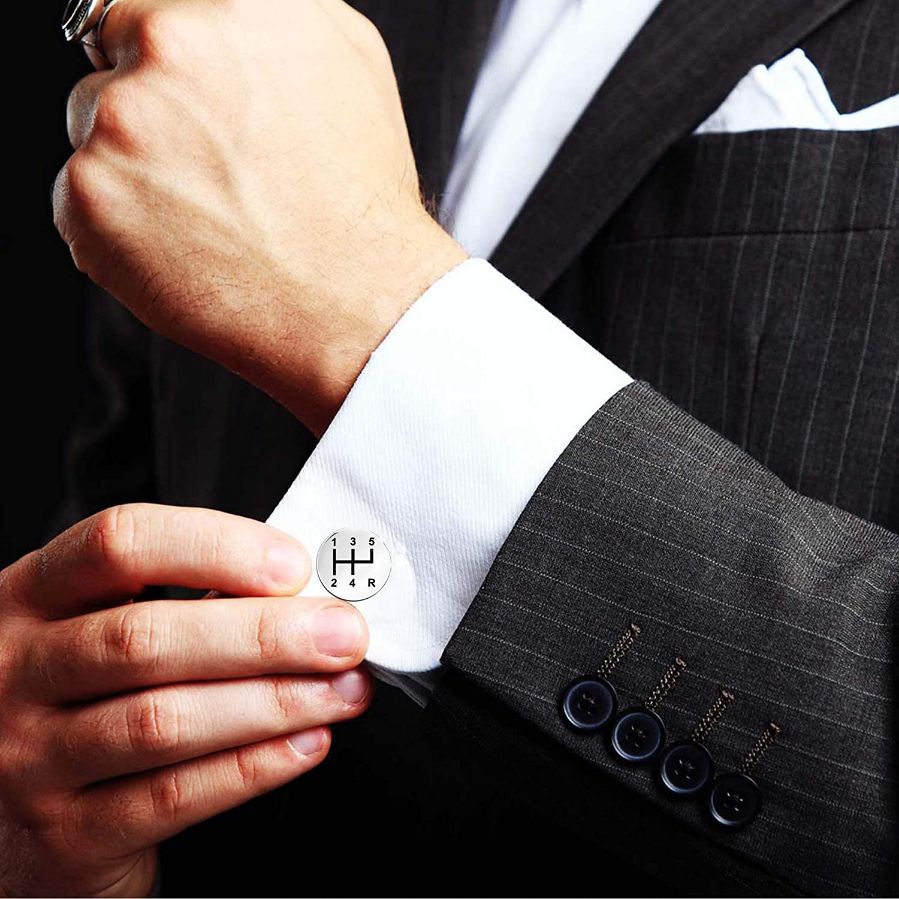 Personalized Gear Shifter Cufflinks For Men - Pandora Jewels