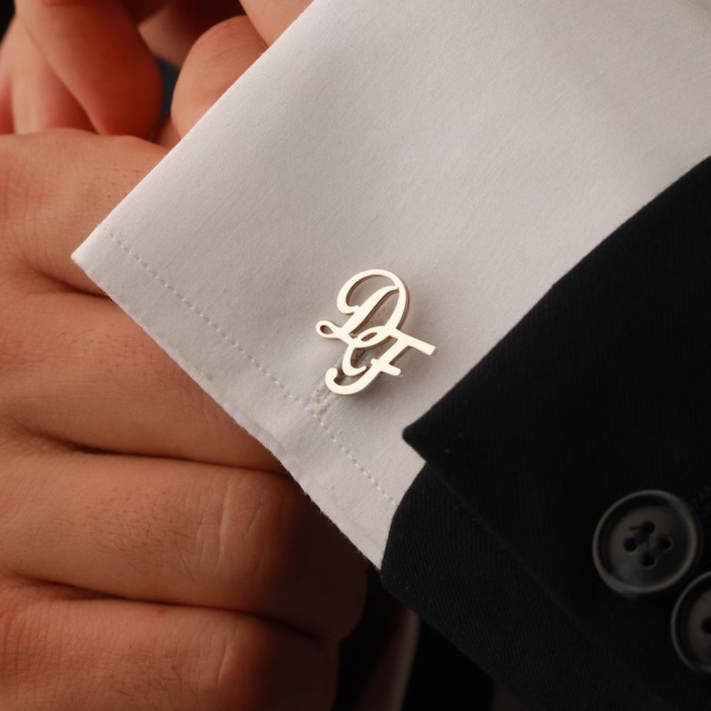 Initial Letter Custom Cufflinks - Pandora Jewels