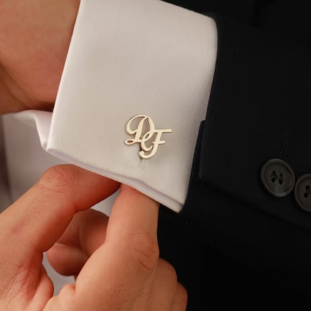 Initial Letter Custom Cufflinks - Pandora Jewels