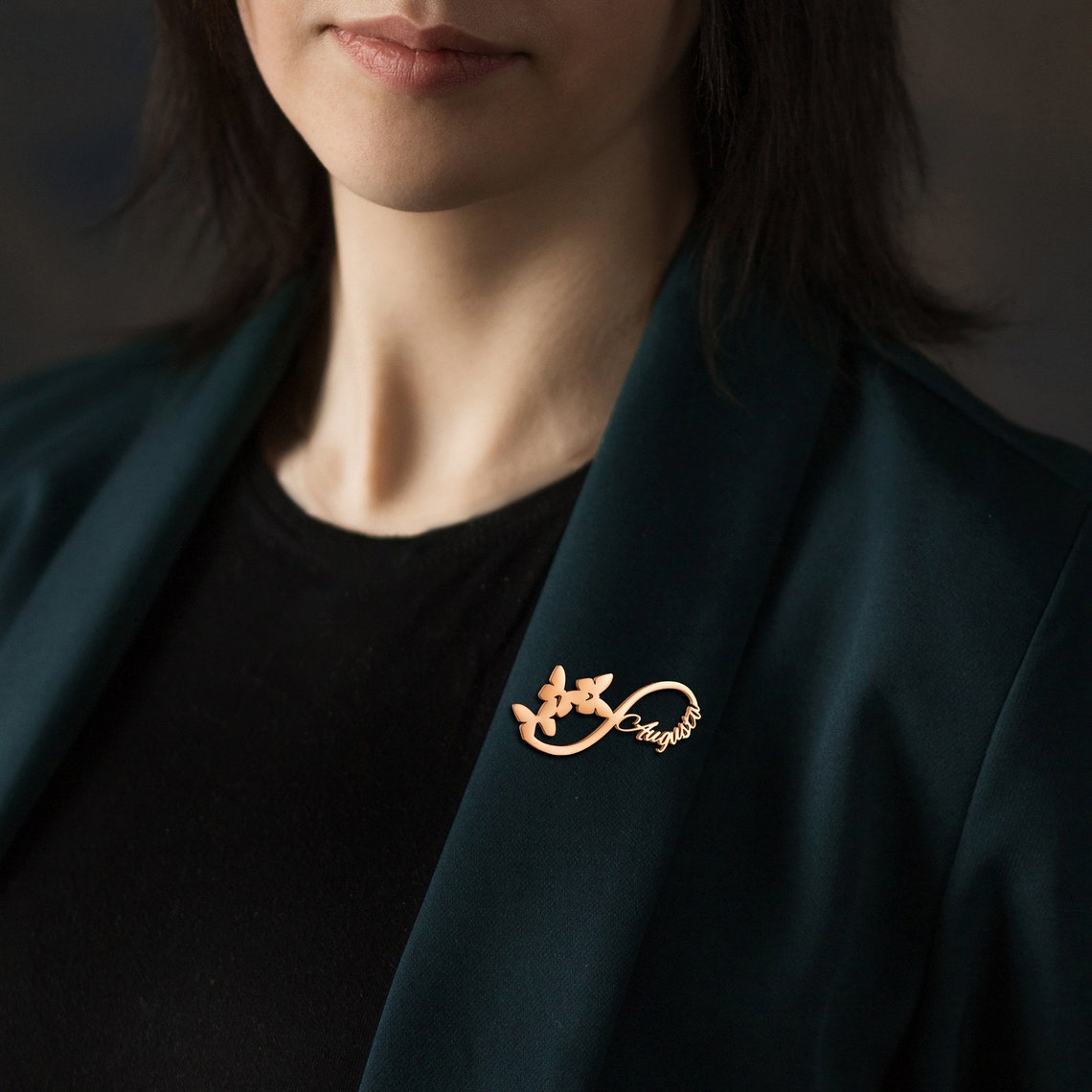 Personalised Infinity  name brooch - Pandora Jewels