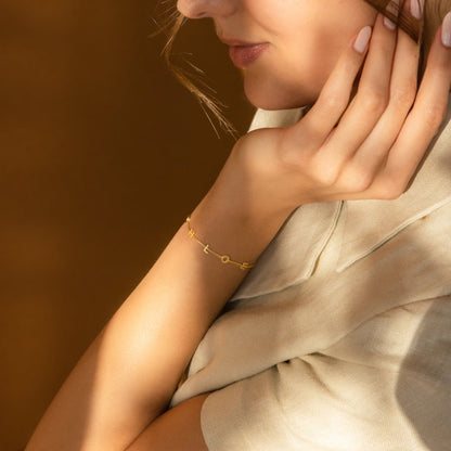 Personalised Initial Letter Bracelet - Pandora Jewels