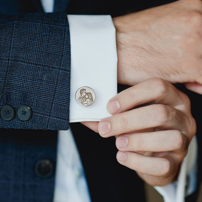 Personalised Photo Engraved Cufflinks - Pandora Jewels