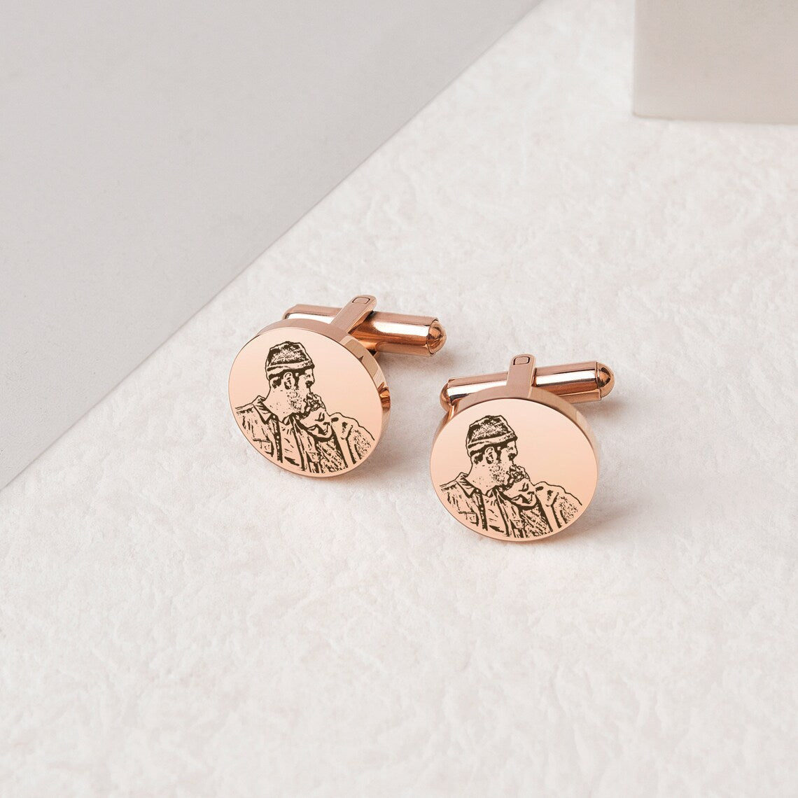 Personalised Photo Engraved Cufflinks - Pandora Jewels