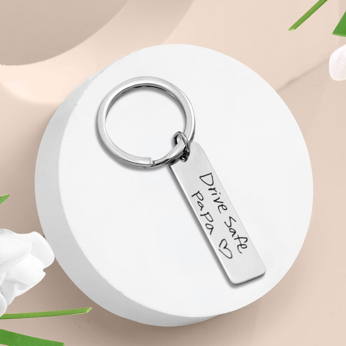 Personalized Engraved Bar Keychain - Pandora Jewels