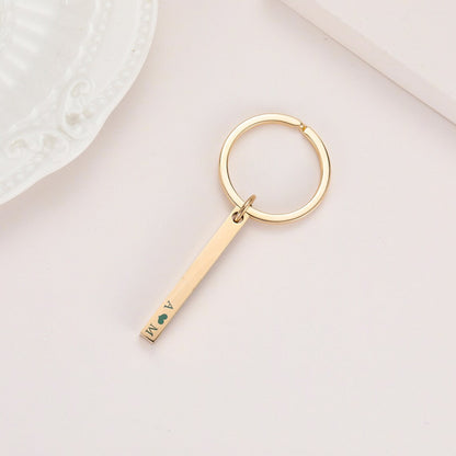 Personalized Engraved Bar Keychain - Pandora Jewels