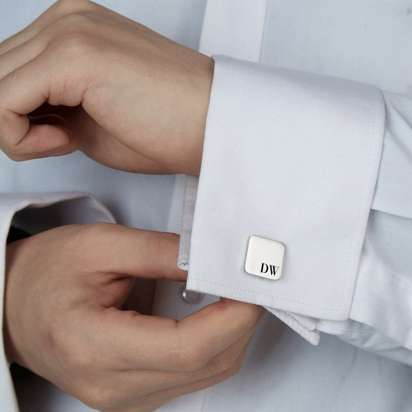 Personalized Engraving Square Cufflinks - Pandora Jewels