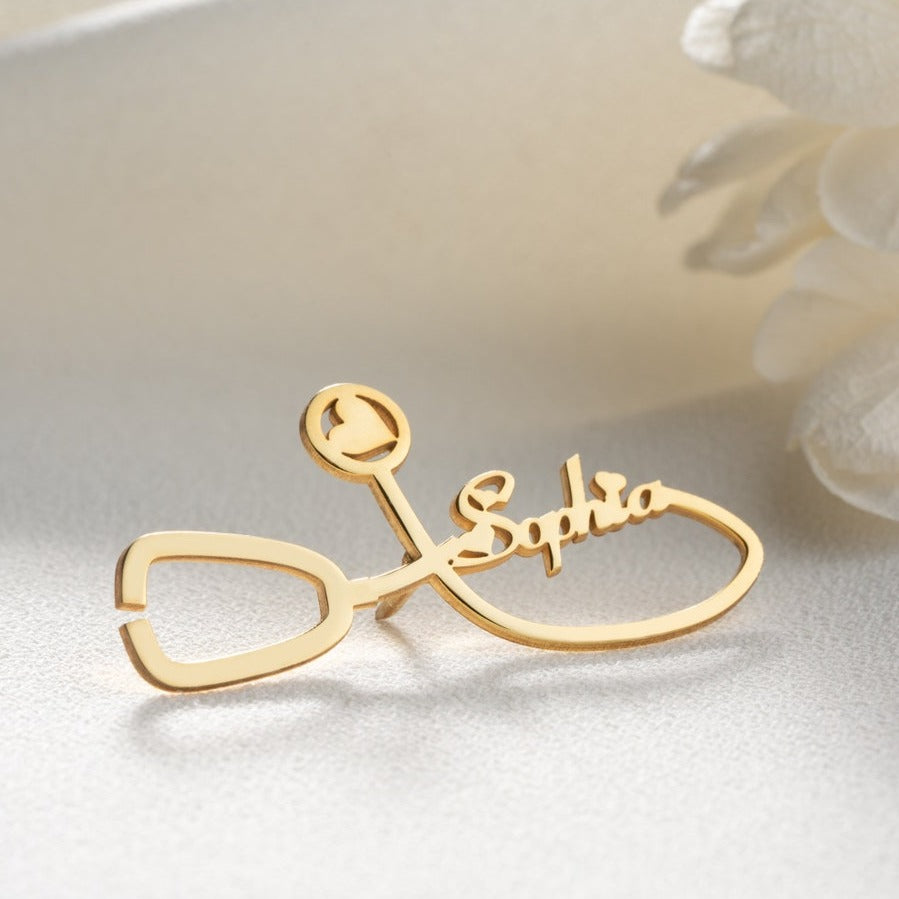 Personalized Healthcare Workers Brooch Pin - Pandora Jewels