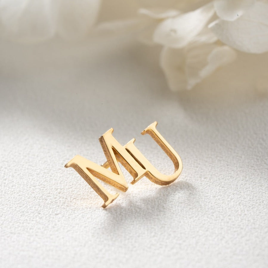 Personalized Initial Letters Brooch, Bride - Groomsmen - Pandora Jewels
