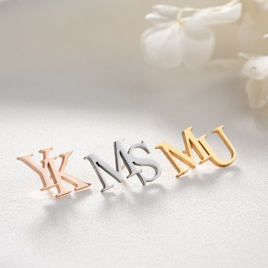 Personalized Initial Letters Brooch, Bride - Groomsmen - Pandora Jewels