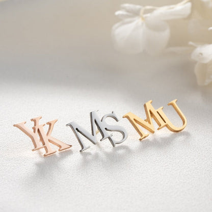 Personalized Initial Letters Brooch, Bride - Groomsmen - Pandora Jewels