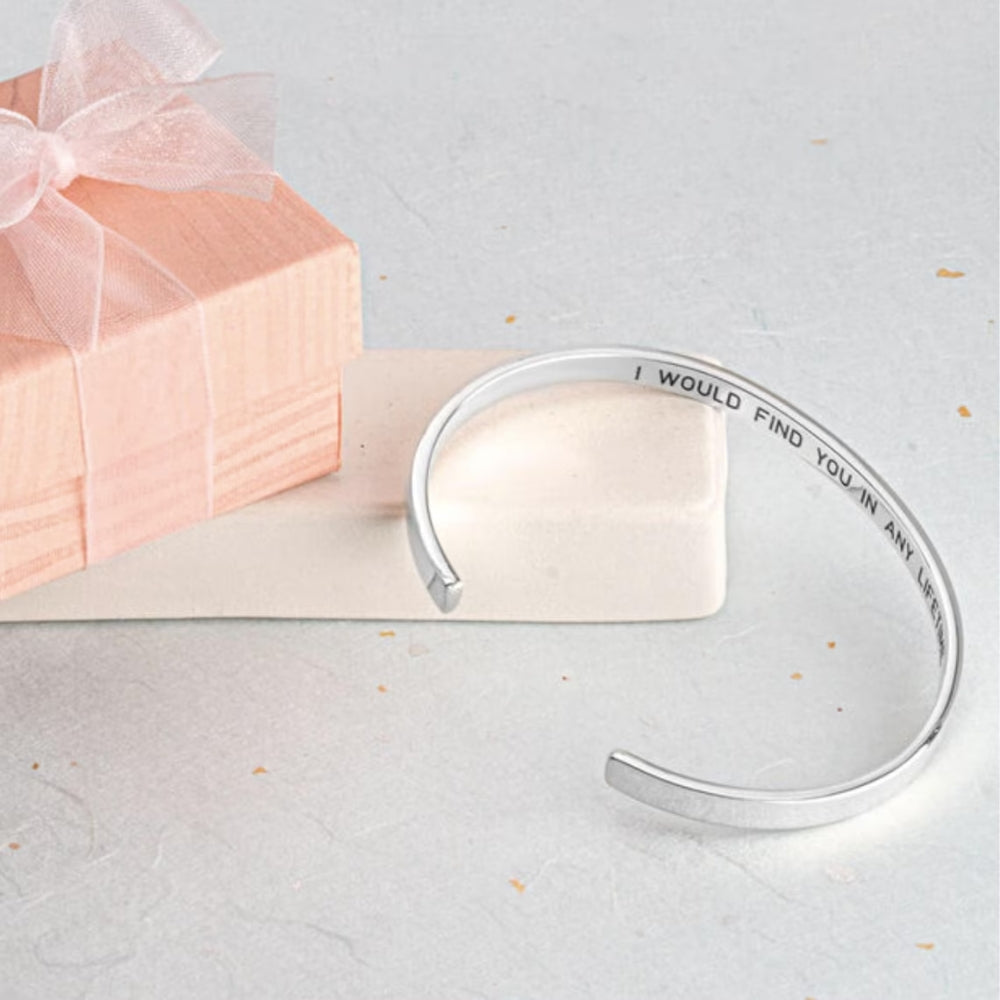 Secret Message Engraving Bangle - Pandora Jewels