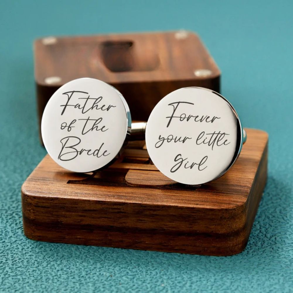 custom-engraved cufflinks - Pandora Jewels