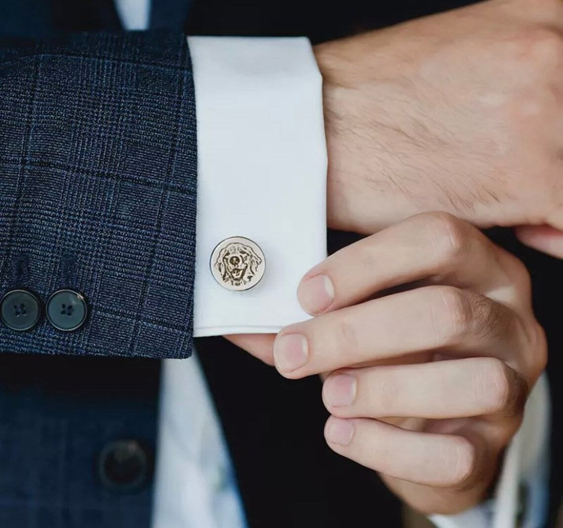 Custom Pet Engraved Cufflinks - Pandora Jewels