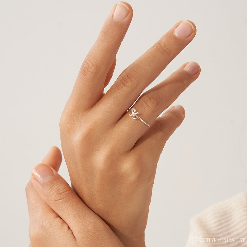 Personalized Initial Ring - Pandora Jewels