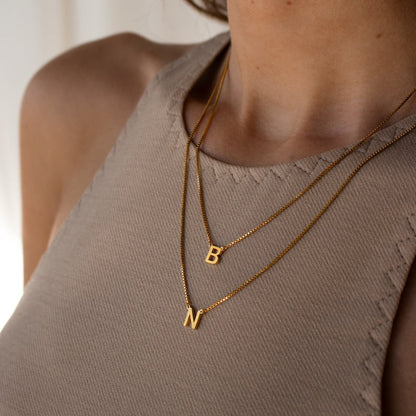 Personalized Layered Letter Necklace - Pandora Jewels