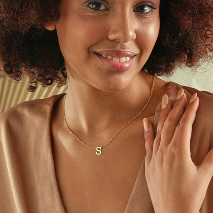 Custom Letter Pendant Necklace - Pandora Jewels