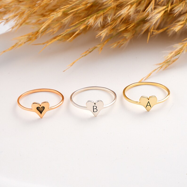Custom Engraved Heart Ring - Pandora Jewels